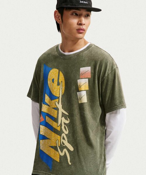 NIKE(ナイキ)の「ナイキ スポーツウェア マックス90 Tシャツ / Nike Sportswear Max90 T-Shirt HV9806-222 Medium Olive(Tシャツ/カットソー・メンズ・オリーブ・L/XL/2XL/S/M)」の8枚目の写真