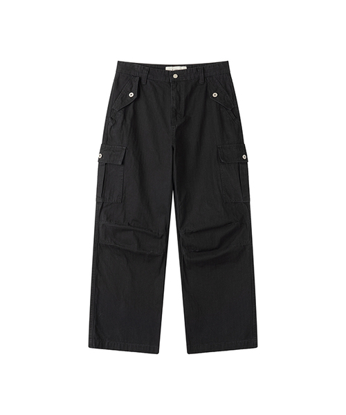 LUNDY(ランディ)の「シェブロンフィールドカーゴパンツ - ブラック(その他パンツ・メンズ・ブラック・1/2/3)」の1枚目の写真