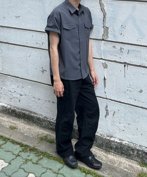 LUNDY(ランディ)の「シェブロンフィールドカーゴパンツ - ブラック(その他パンツ・メンズ・ブラック・1/2/3)」の3枚目の写真