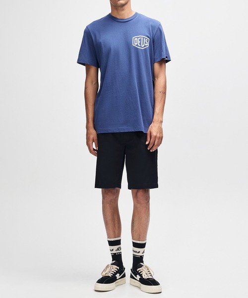 DEUS EX MACHINA(デウスエクスマキナ)の「HARAJUKU ADDRESS TEE レギュラーフィットTシャツ オーガニックコットン素材(Tシャツ/カットソー・メンズ・ブルー・S/M/L/XL)」の3枚目の写真