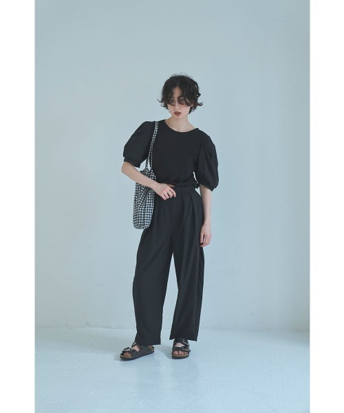 marjour(マージュール)の「STRETCH OVAL LINE PANTS(その他パンツ・レディース・ブラック・M)」の4枚目の写真