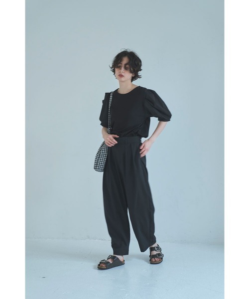 marjour(マージュール)の「STRETCH OVAL LINE PANTS(その他パンツ・レディース・ブラック・M)」の5枚目の写真