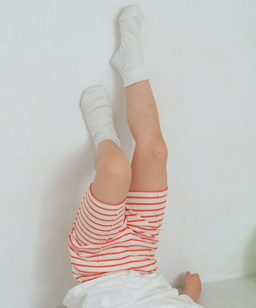 LEPSIM（レプシィム）の「【KIDS】ピンタックリブサイクルパンツ　685054（その他パンツ・キッズ・ブルー/オレンジ/ブラック・120/110/130）」の3枚目の写真