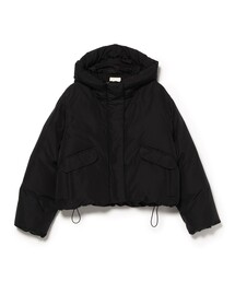 フード付き ショート ダウンジャケット