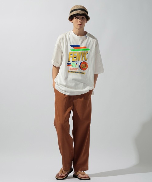 Fishs Eddy（フィッシュエディ）の「【FISHS EDDY(フィッシュエディ)】マーケットTシャツ【UNISEX】（Tシャツ/カットソー・レディース・ネイビー/オフホワイト/クリーム/ライトグレー・LARGE/MEDIUM）」の5枚目の写真