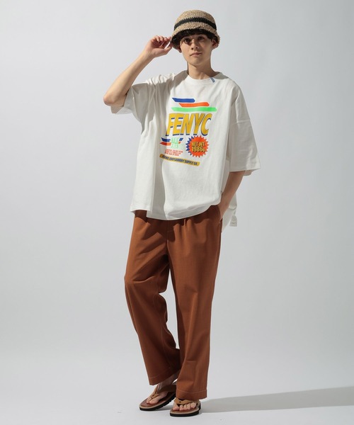 Fishs Eddy（フィッシュエディ）の「【FISHS EDDY(フィッシュエディ)】マーケットTシャツ【UNISEX】（Tシャツ/カットソー・レディース・ネイビー/オフホワイト/クリーム/ライトグレー・LARGE/MEDIUM）」の6枚目の写真