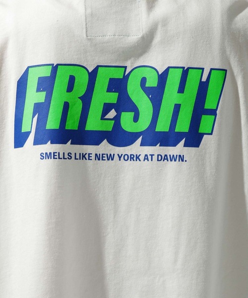 Fishs Eddy（フィッシュエディ）の「【FISHS EDDY(フィッシュエディ)】マーケットTシャツ【UNISEX】（Tシャツ/カットソー・レディース・ネイビー/オフホワイト/クリーム/ライトグレー・LARGE/MEDIUM）」の9枚目の写真