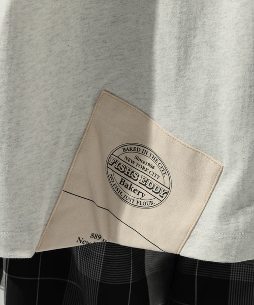 Fishs Eddy（フィッシュエディ）の「【FISHS EDDY(フィッシュエディ)】マーケットTシャツ【UNISEX】（Tシャツ/カットソー・レディース・ネイビー/オフホワイト/クリーム/ライトグレー・LARGE/MEDIUM）」の16枚目の写真