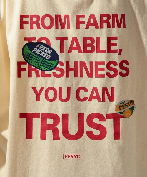 Fishs Eddy（フィッシュエディ）の「【FISHS EDDY(フィッシュエディ)】マーケットTシャツ【UNISEX】（Tシャツ/カットソー・レディース・ネイビー/オフホワイト/クリーム/ライトグレー・LARGE/MEDIUM）」の21枚目の写真