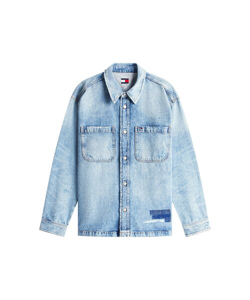 tommy jeans(トミー ジーンズ)の「デニムオーバーサイズシャツ(シャツ/ブラウス・メンズ・インディゴブルー・LARGE/MEDIUM/SMALL/X-LARGE)」の2枚目の写真