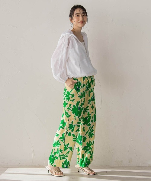 Droite lautreamont(ドロワットロートレアモン)の「ipekerAMARAプリントパンツ(その他パンツ・レディース・イエロー系その他/ブラック系その他・M)」の11枚目の写真