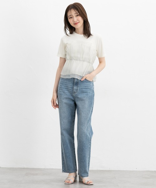 Honeys(ハニーズ)の「ビスチェ風トップス(Tシャツ/カットソー・レディース・ブラック/ホワイト系その他2/ホワイト系その他4/ホワイト系その他3・S/M/LL/L)」の18枚目の写真