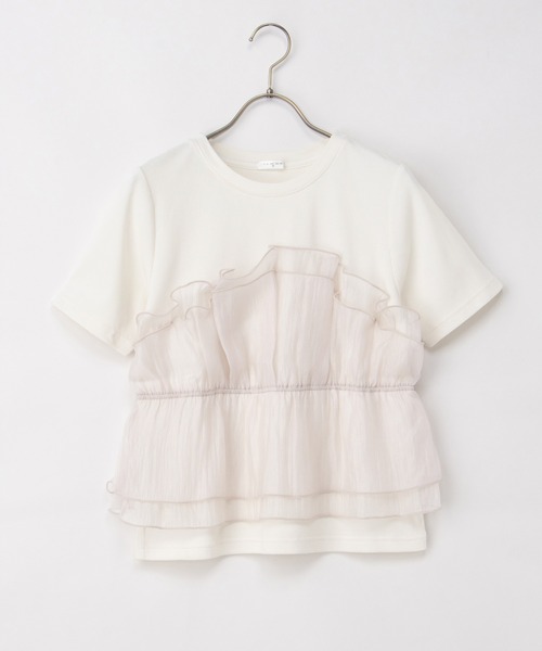 Honeys(ハニーズ)の「ビスチェ風トップス(Tシャツ/カットソー・レディース・ブラック/ホワイト系その他2/ホワイト系その他4/ホワイト系その他3・S/M/LL/L)」の12枚目の写真