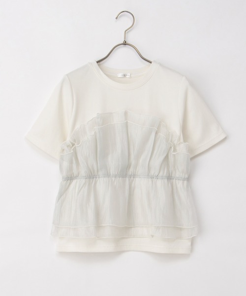 Honeys(ハニーズ)の「ビスチェ風トップス(Tシャツ/カットソー・レディース・ブラック/ホワイト系その他2/ホワイト系その他4/ホワイト系その他3・S/M/LL/L)」の8枚目の写真