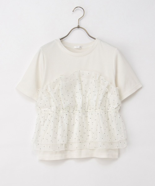 Honeys(ハニーズ)の「ビスチェ風トップス(Tシャツ/カットソー・レディース・ブラック/ホワイト系その他2/ホワイト系その他4/ホワイト系その他3・S/M/LL/L)」の6枚目の写真