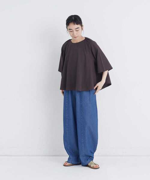 conges payes ADIEU TRISTESSE(コンジェ ペイエ アデュートリステス)の「フレアシルエットカットソープルオーバー(シャツ/ブラウス・レディース・ブラック/グレー/ブラウン・FREE)」の11枚目の写真