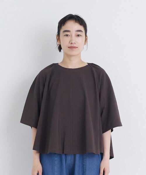 conges payes ADIEU TRISTESSE(コンジェ ペイエ アデュートリステス)の「フレアシルエットカットソープルオーバー(シャツ/ブラウス・レディース・ブラック/グレー/ブラウン・FREE)」の15枚目の写真