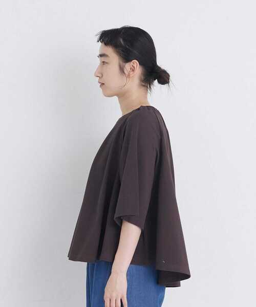 conges payes ADIEU TRISTESSE(コンジェ ペイエ アデュートリステス)の「フレアシルエットカットソープルオーバー(シャツ/ブラウス・レディース・ブラック/グレー/ブラウン・FREE)」の16枚目の写真