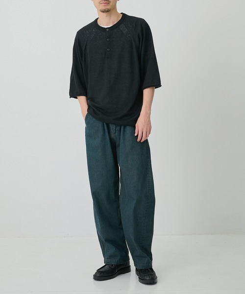 CITY TOKYO(シティトウキョウ)の「【CITY TOKYO/シティートーキョー】KAIHARA DENIM フェードパンツ(デニムパンツ・メンズ・ダークブルー/インディゴブルー/ブラック・3/2/1)」の12枚目の写真