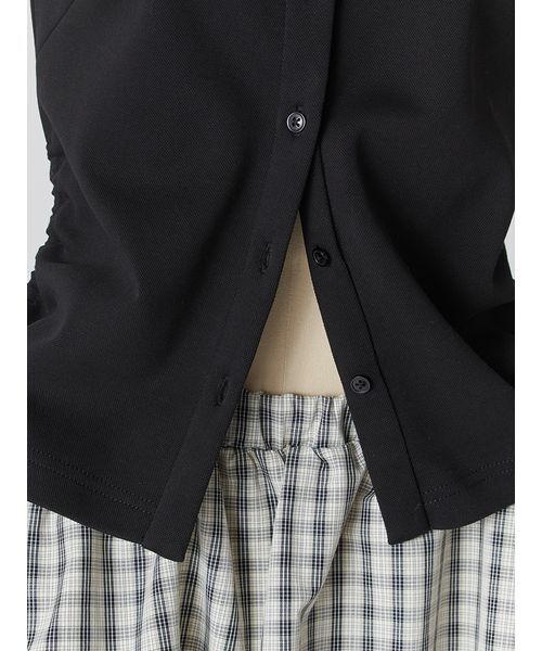 SNIDEL(スナイデル)の「ポロカットコンビミニワンピース(ワンピース・レディース・ネイビー/ホワイト/ブラック・0/1)」の14枚目の写真