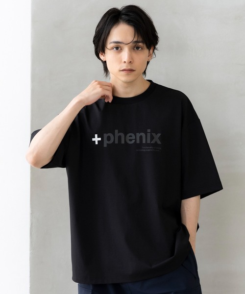 +phenix(プラスフェニックス)の「+phenix(プラスフェニックス)Outlast MIRRORED GRAPHIC SHORT SLEEVE TEE / ミラードグラフィック ショートスリーブTシャツ(Tシャツ/カットソー・メンズ・ホワイト/ブラック・M/L)」の22枚目の写真
