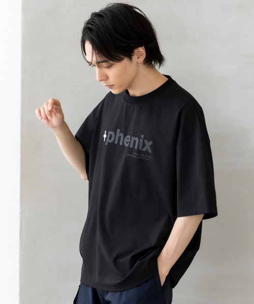 +phenix(プラスフェニックス)の「+phenix(プラスフェニックス)Outlast MIRRORED GRAPHIC SHORT SLEEVE TEE / ミラードグラフィック ショートスリーブTシャツ(Tシャツ/カットソー・メンズ・ホワイト/ブラック・M/L)」の21枚目の写真