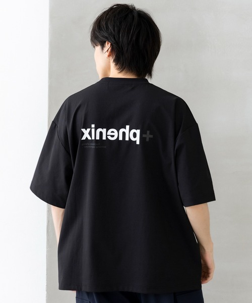 +phenix(プラスフェニックス)の「+phenix(プラスフェニックス)Outlast MIRRORED GRAPHIC SHORT SLEEVE TEE / ミラードグラフィック ショートスリーブTシャツ(Tシャツ/カットソー・メンズ・ホワイト/ブラック・M/L)」の20枚目の写真