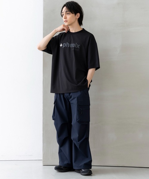+phenix(プラスフェニックス)の「+phenix(プラスフェニックス)Outlast MIRRORED GRAPHIC SHORT SLEEVE TEE / ミラードグラフィック ショートスリーブTシャツ(Tシャツ/カットソー・メンズ・ホワイト/ブラック・M/L)」の15枚目の写真