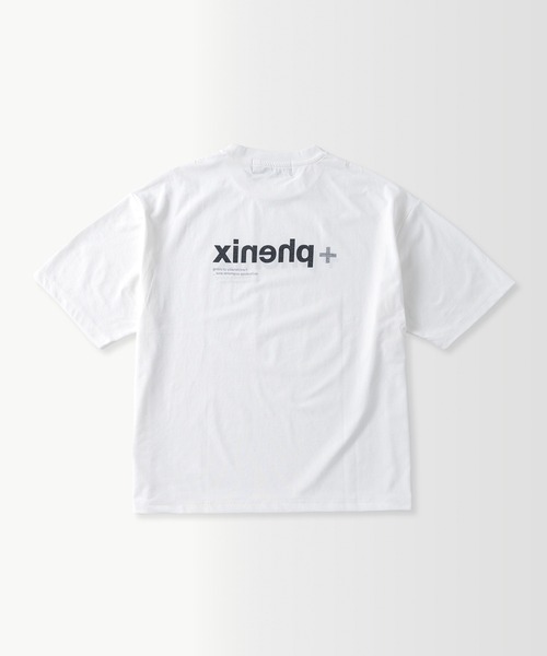 +phenix(プラスフェニックス)の「+phenix(プラスフェニックス)Outlast MIRRORED GRAPHIC SHORT SLEEVE TEE / ミラードグラフィック ショートスリーブTシャツ(Tシャツ/カットソー・メンズ・ホワイト/ブラック・M/L)」の10枚目の写真