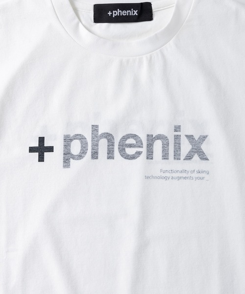 +phenix(プラスフェニックス)の「+phenix(プラスフェニックス)Outlast MIRRORED GRAPHIC SHORT SLEEVE TEE / ミラードグラフィック ショートスリーブTシャツ(Tシャツ/カットソー・メンズ・ホワイト/ブラック・M/L)」の8枚目の写真