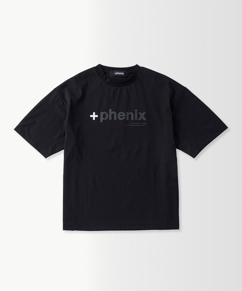 +phenix(プラスフェニックス)の「+phenix(プラスフェニックス)Outlast MIRRORED GRAPHIC SHORT SLEEVE TEE / ミラードグラフィック ショートスリーブTシャツ(Tシャツ/カットソー・メンズ・ホワイト/ブラック・M/L)」の6枚目の写真