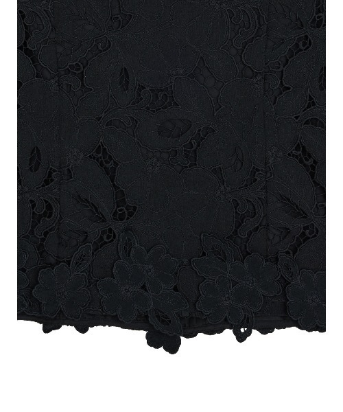 Ameri(アメリ)の「MEDI CUTWORK 3D LACE MOTIF VEST(ベスト・レディース・ブラック/ホワイト・MEDIUM/SMALL)」の14枚目の写真