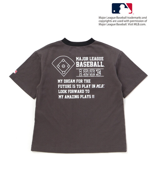 WASK（ワスク）の「【MLB】 モチーフVネックTシャツ（Tシャツ/カットソー・キッズ・グレー/ブルー/オフホワイト・130cm/140cm/150cm/160cm）」の17枚目の写真