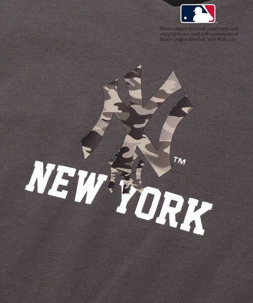 WASK（ワスク）の「【MLB】 モチーフVネックTシャツ（Tシャツ/カットソー・キッズ・グレー/ブルー/オフホワイト・130cm/140cm/150cm/160cm）」の18枚目の写真