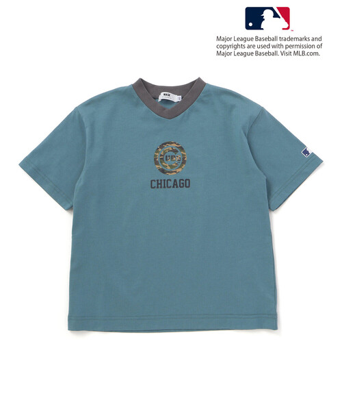 WASK（ワスク）の「【MLB】 モチーフVネックTシャツ（Tシャツ/カットソー・キッズ・グレー/ブルー/オフホワイト・130cm/140cm/150cm/160cm）」の20枚目の写真