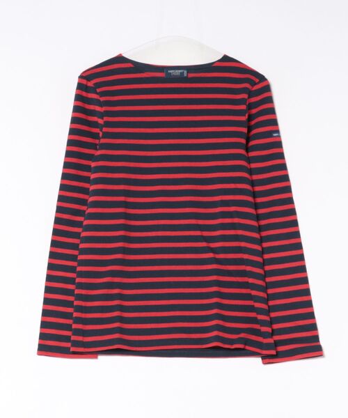 SAINT JAMES(セントジェームス)の「【SAINT JAMES】MERIDIEN MODERNE 6870(Tシャツ/カットソー・レディース・レッド・S)」の1枚目の写真