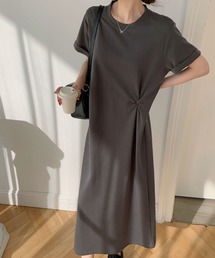 ドレープデザイン ロングワンピース