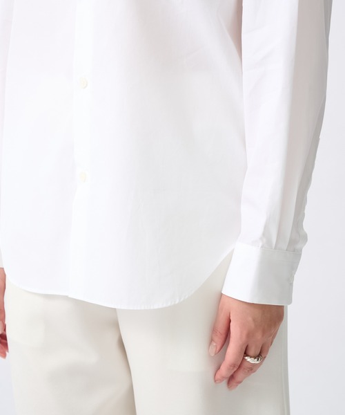 ATON(エイトン)の「【ATON/エイトン】STANDERS SHIRTS/スタンダーズシャツ/ベーシックシャツ(シャツ/ブラウス・レディース・ネイビー/ホワイト・0)」の9枚目の写真