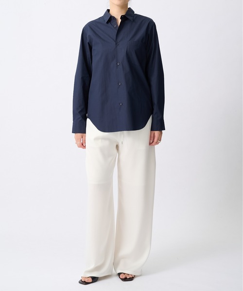 ATON(エイトン)の「【ATON/エイトン】STANDERS SHIRTS/スタンダーズシャツ/ベーシックシャツ(シャツ/ブラウス・レディース・ネイビー/ホワイト・0)」の11枚目の写真