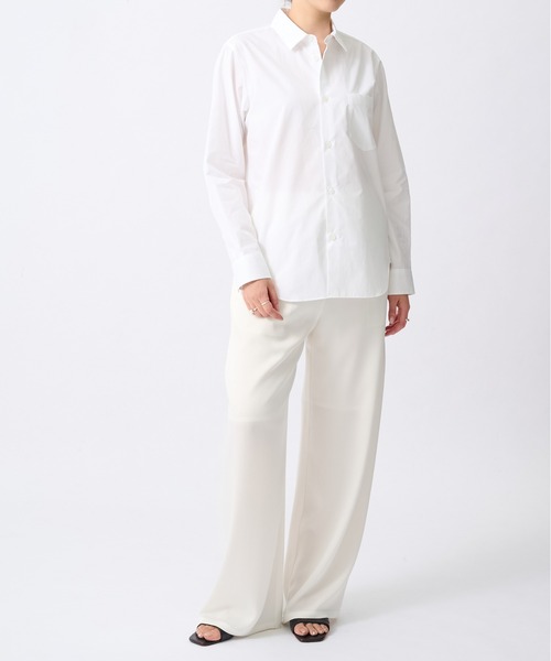 ATON(エイトン)の「【ATON/エイトン】STANDERS SHIRTS/スタンダーズシャツ/ベーシックシャツ(シャツ/ブラウス・レディース・ネイビー/ホワイト・0)」の14枚目の写真