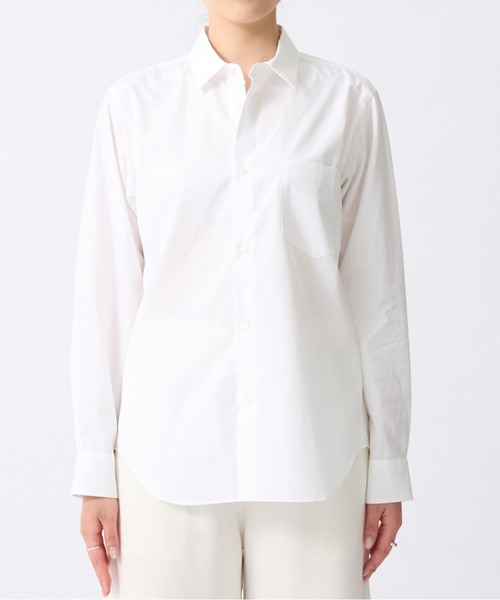 ATON(エイトン)の「【ATON/エイトン】STANDERS SHIRTS/スタンダーズシャツ/ベーシックシャツ(シャツ/ブラウス・レディース・ネイビー/ホワイト・0)」の15枚目の写真