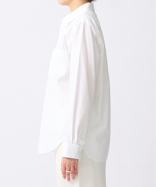ATON(エイトン)の「【ATON/エイトン】STANDERS SHIRTS/スタンダーズシャツ/ベーシックシャツ(シャツ/ブラウス・レディース・ネイビー/ホワイト・0)」の16枚目の写真