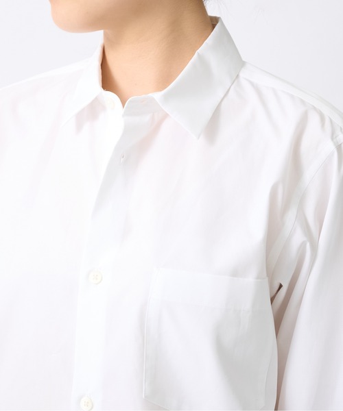 ATON(エイトン)の「【ATON/エイトン】STANDERS SHIRTS/スタンダーズシャツ/ベーシックシャツ(シャツ/ブラウス・レディース・ネイビー/ホワイト・0)」の8枚目の写真