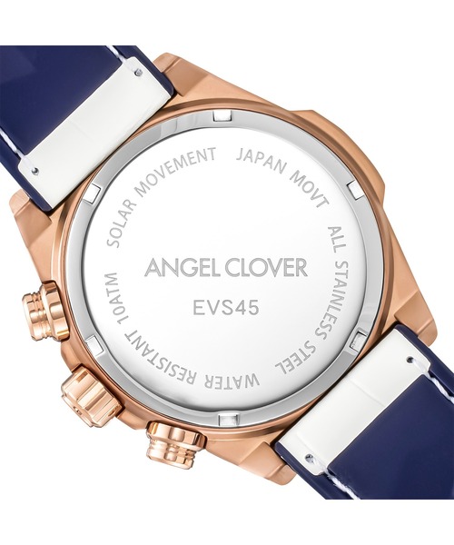 ANGELCLOVER(エンジェルクローバー)の「Angel Clover/エンジェルクローバー EXVENTURE SOLAR CERAMIC 腕時計 ACL-EVS45PBUWH メンズ(アナログ腕時計・メンズ・ブルー・FREE)」の9枚目の写真