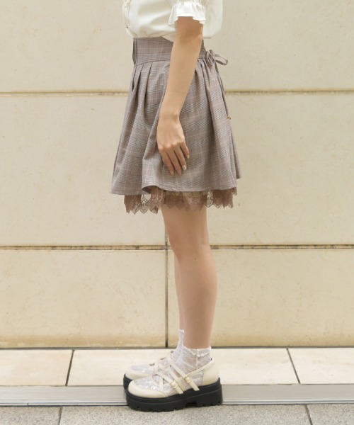 axes femme(アクシーズファム)の「後ろレースアップスカパン(その他パンツ・レディース・ブラウン/ピンク/ブラック・FREE)」の5枚目の写真