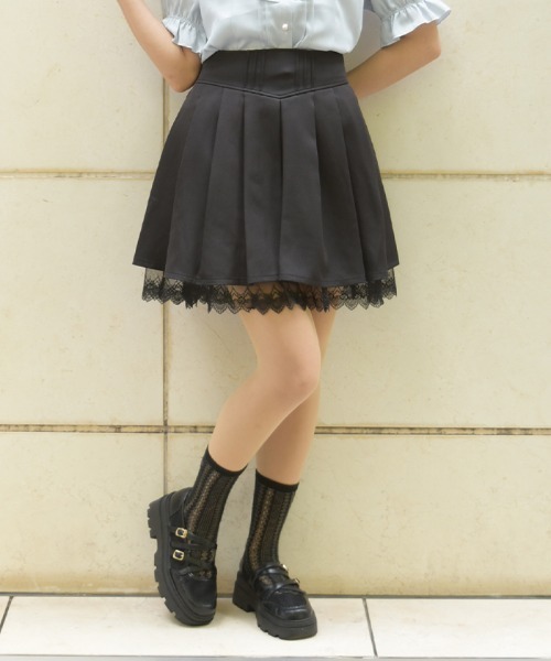 axes femme(アクシーズファム)の「後ろレースアップスカパン(その他パンツ・レディース・ブラウン/ピンク/ブラック・FREE)」の9枚目の写真