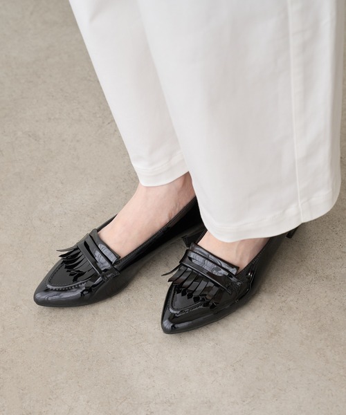 ROPE' PICNIC(ロペピクニック)の「ポインテッドキルトパンプス(パンプス・レディース・ブラック/ブラウン・S/M/L)」の2枚目の写真