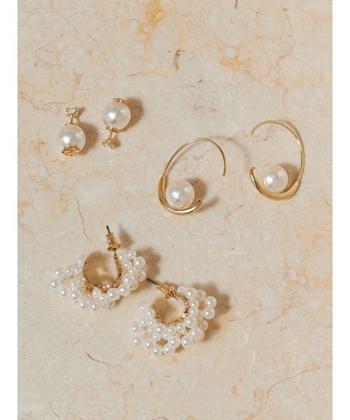 SNIDEL(スナイデル)の「パールビーズバリエピアス(ピアス(両耳用)・レディース・A/C/B・F)」の4枚目の写真