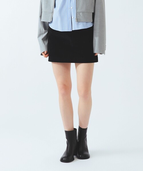 Ray BEAMS(レイビームス)の「コーデュロイ ミニ スカート(スカート・レディース・ブラック/カーキ・0/1)」の9枚目の写真