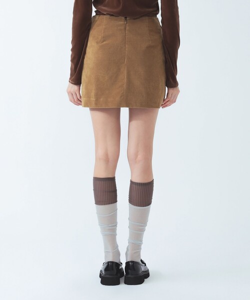 Ray BEAMS(レイビームス)の「コーデュロイ ミニ スカート(スカート・レディース・ブラック/カーキ・0/1)」の18枚目の写真